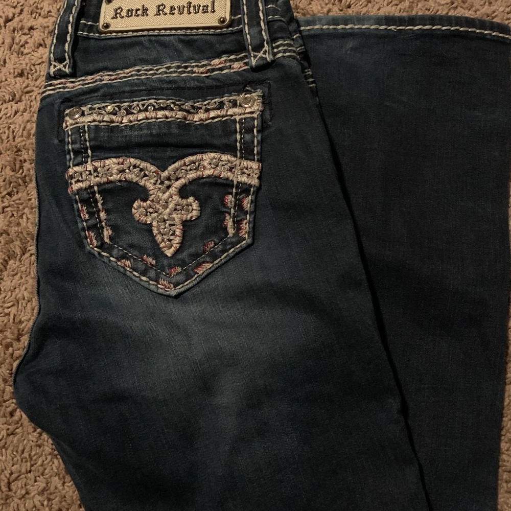 Rock Revival Urban Mid-rise Boot Cut Jeans.